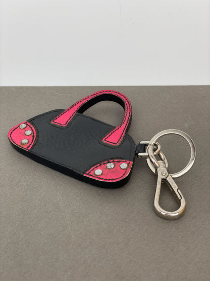Prada Saffiano Bag Charm Keychain