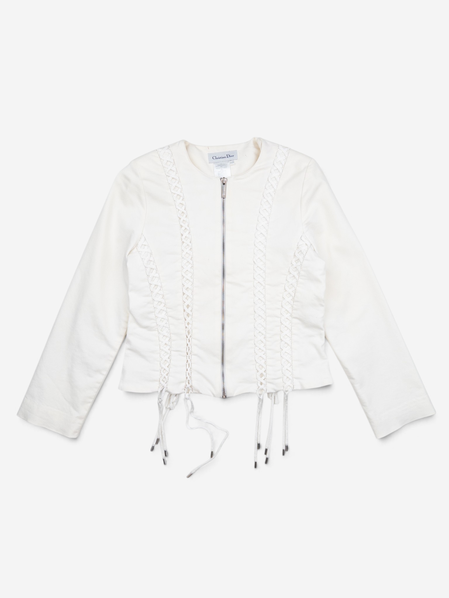 Dior by Galliano AW02 Bondage Lace Jacket – front view