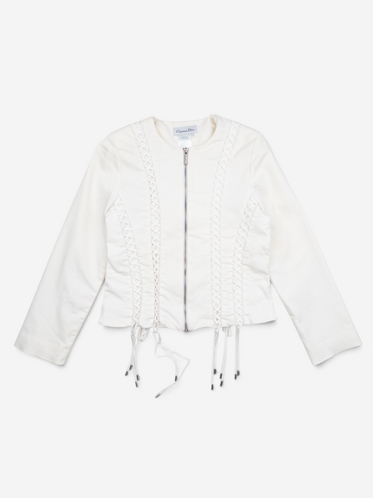 Dior by Galliano AW02 Bondage Lace Jacket – front view