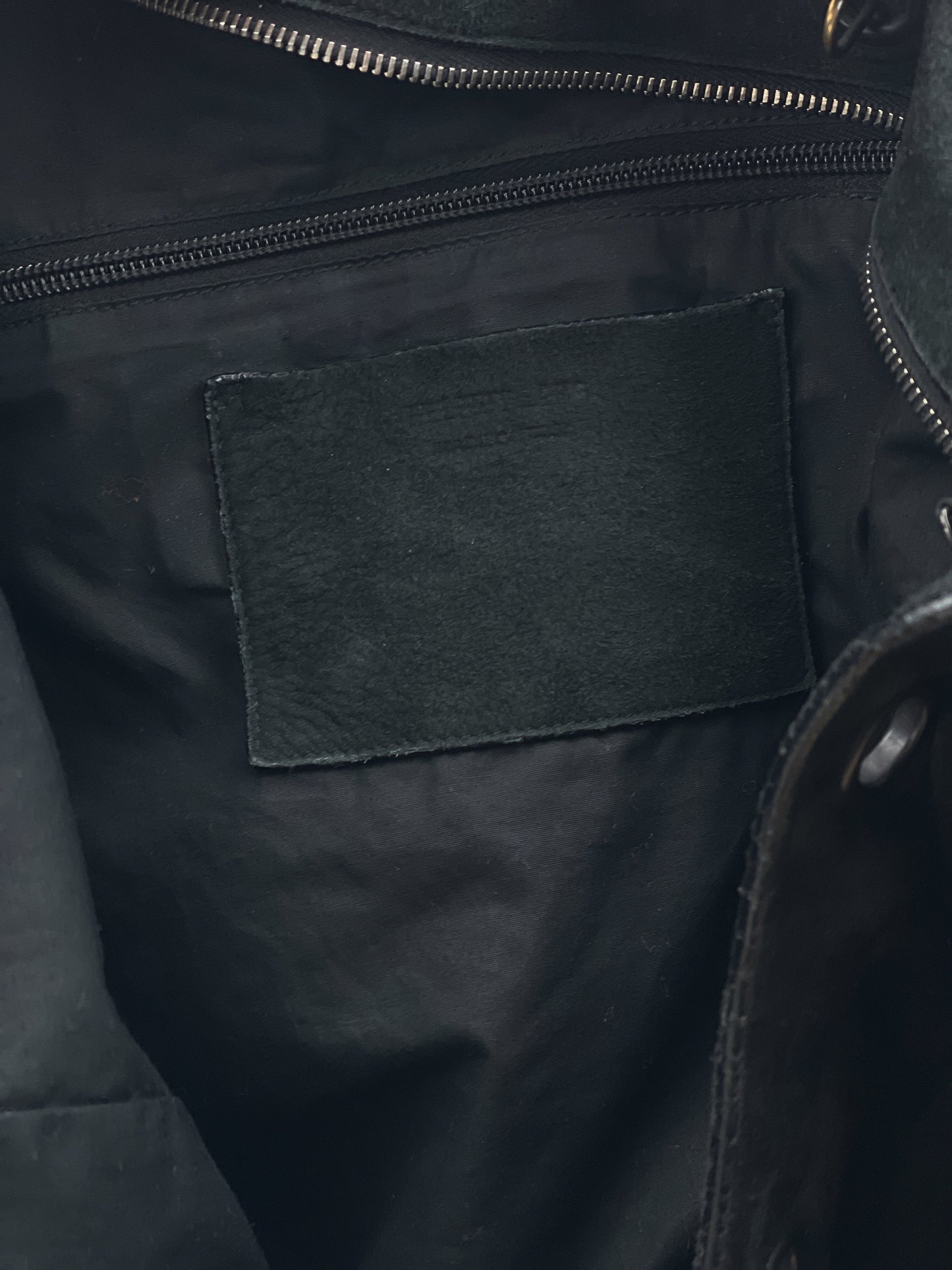 Helmut Lang 2000s Military Cross Body Suede Bag