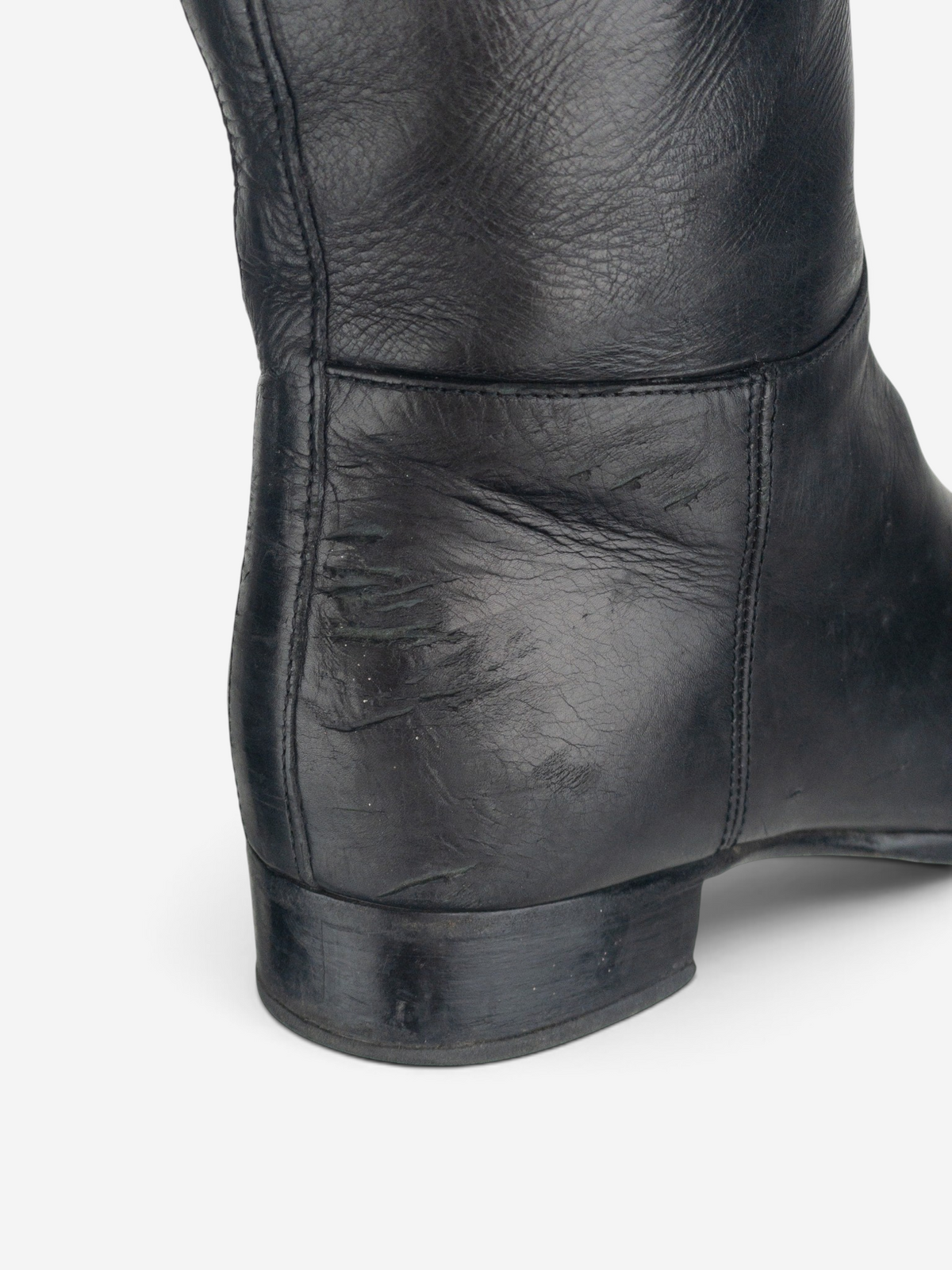 Prada 2000s Knee High Pointed Toe Riding Boots