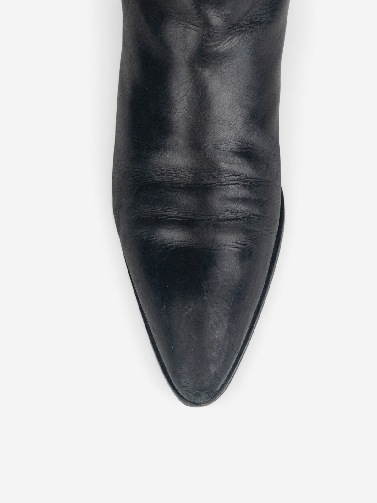 Prada 2000s Knee High Pointed Toe Riding Boots
