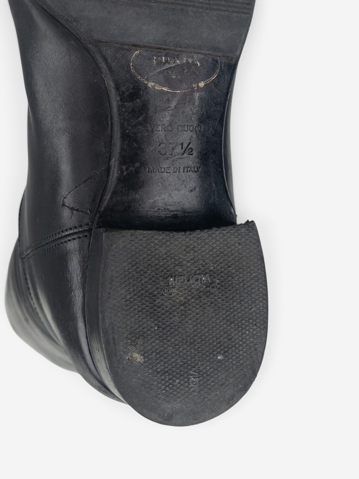 Prada 2000s Knee High Pointed Toe Riding Boots