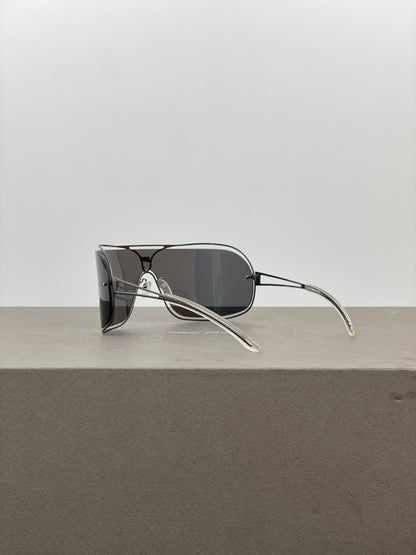 Jean Paul Gaultier 1990s SJP 005 Wrap Mask Shield Sunglasses
