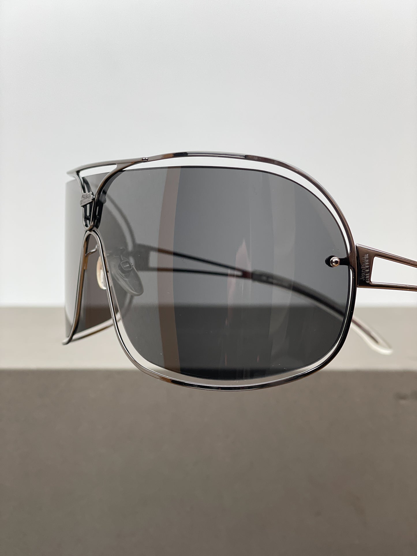 Jean Paul Gaultier 1990s SJP 005 Wrap Mask Shield Sunglasses