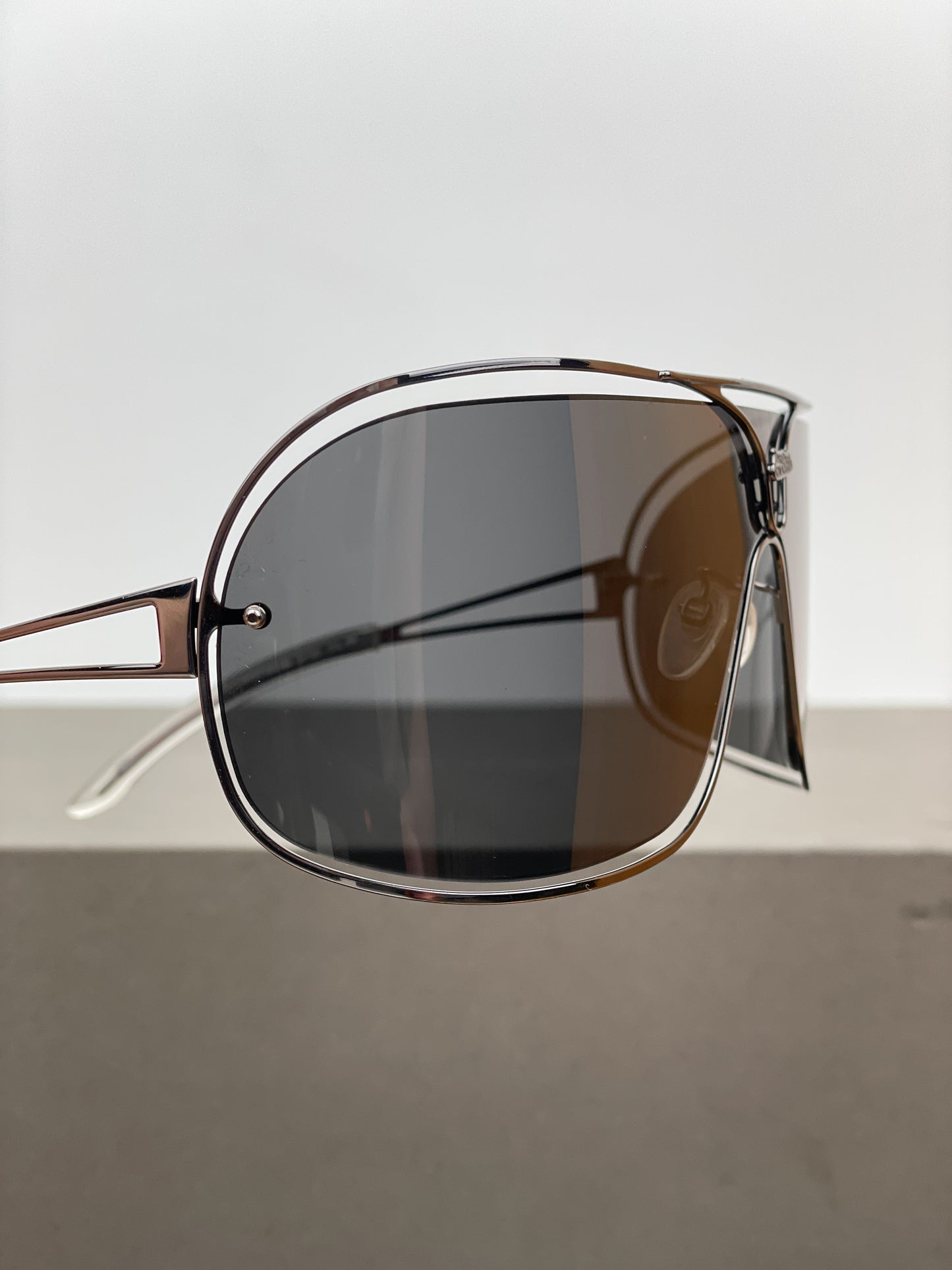 Jean Paul Gaultier 1990s SJP 005 Wrap Mask Shield Sunglasses