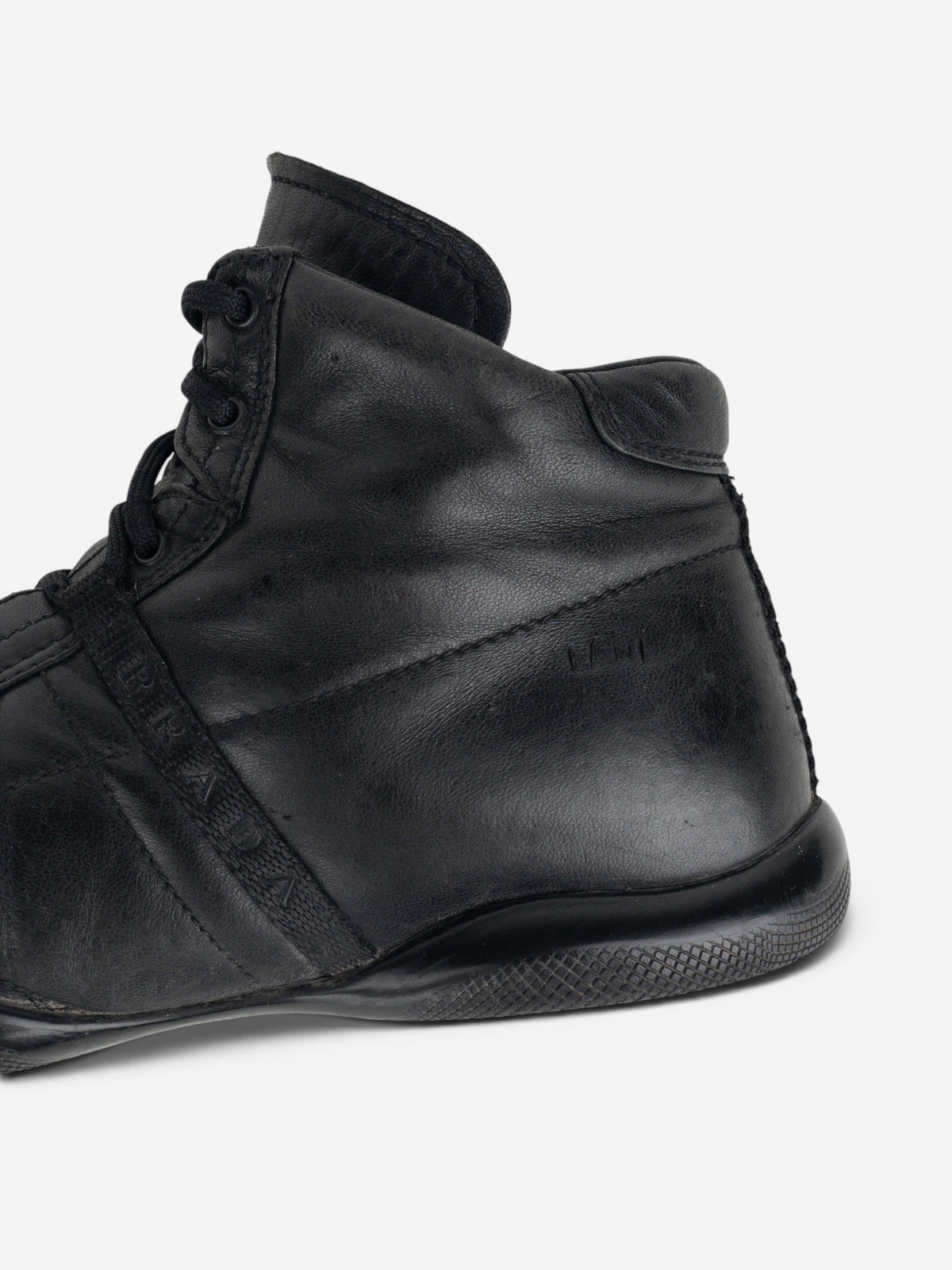 Prada 2000s High-Top Sports Racing Sneakers