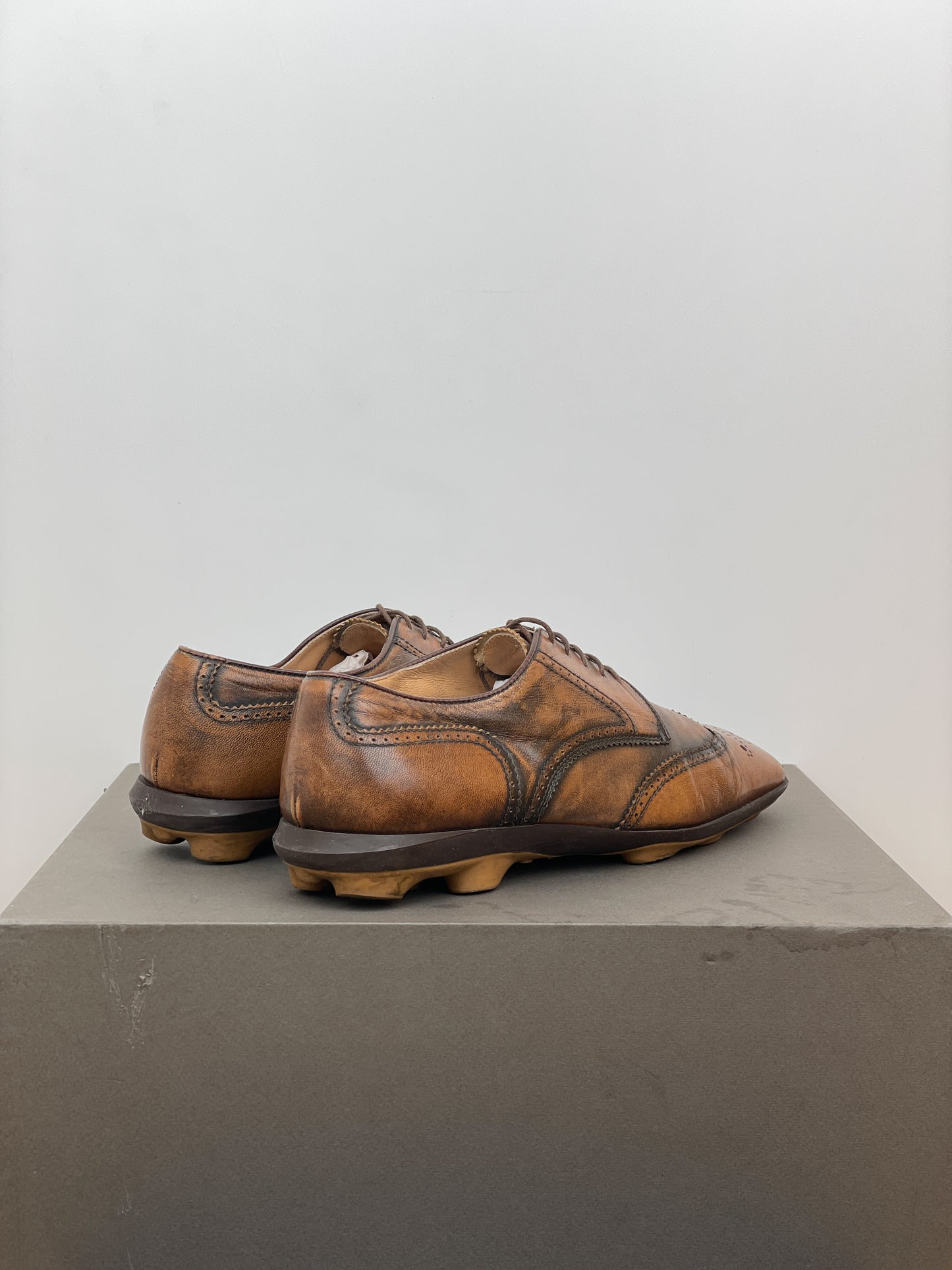 Miu Miu SS99 Square-Toe Spike-Sole Brogue Derbies