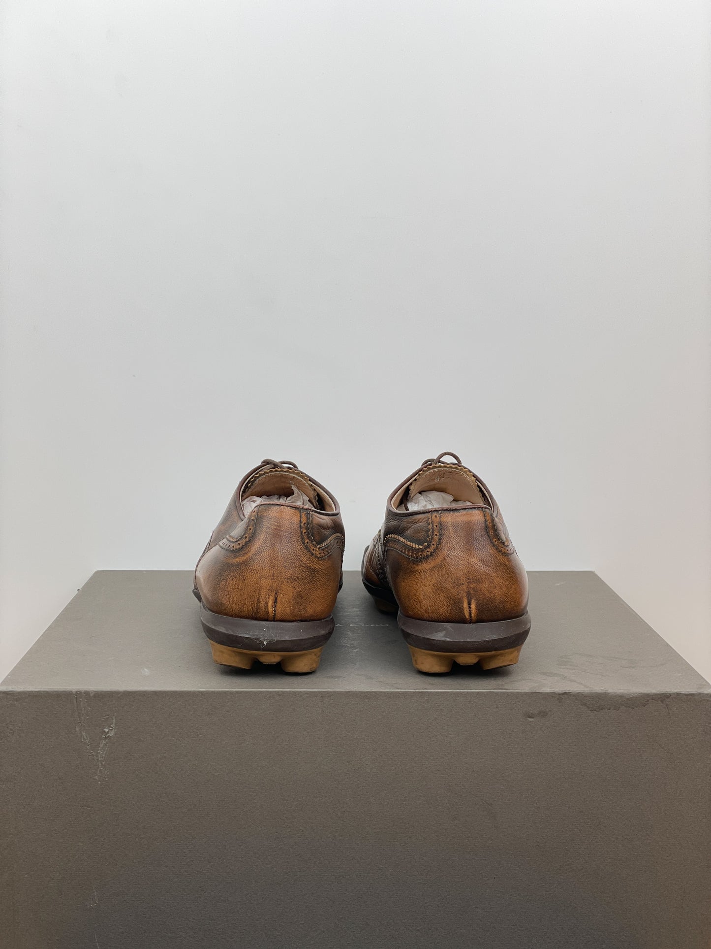 Miu Miu SS99 Square-Toe Spike-Sole Brogue Derbies
