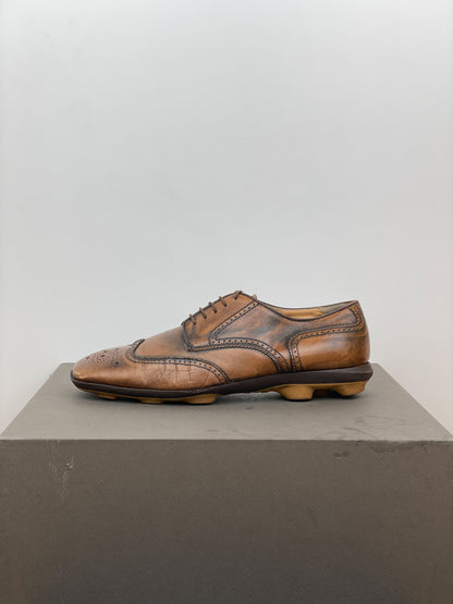 Miu Miu SS99 Square-Toe Spike-Sole Brogue Derbies