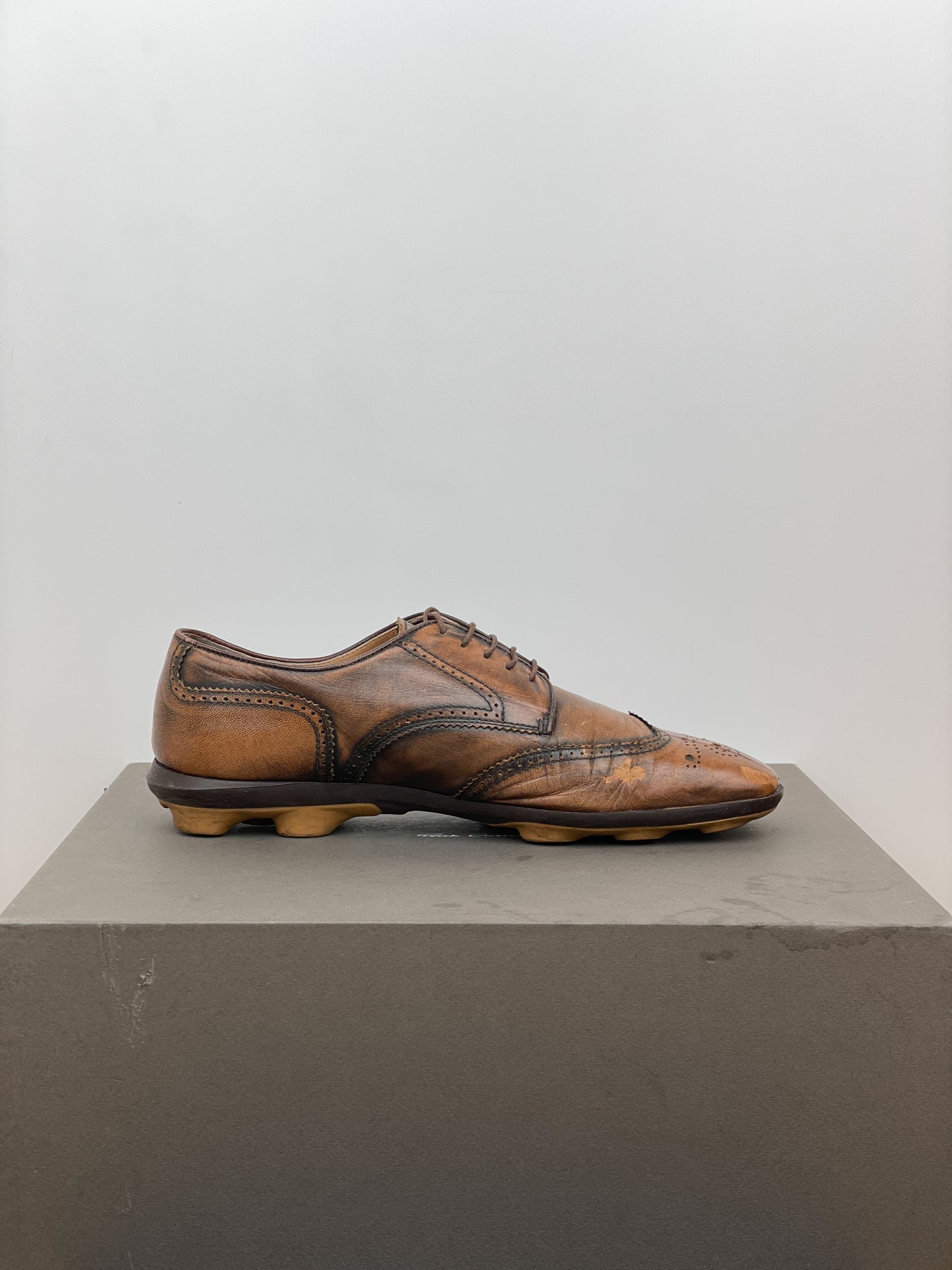 Miu Miu SS99 Square-Toe Spike-Sole Brogue Derbies