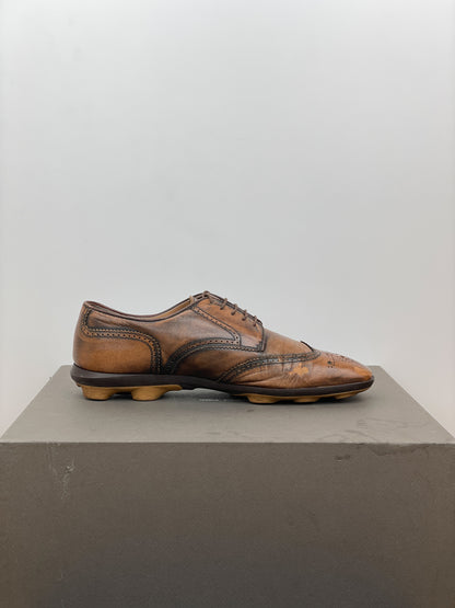Miu Miu SS99 Square-Toe Spike-Sole Brogue Derbies
