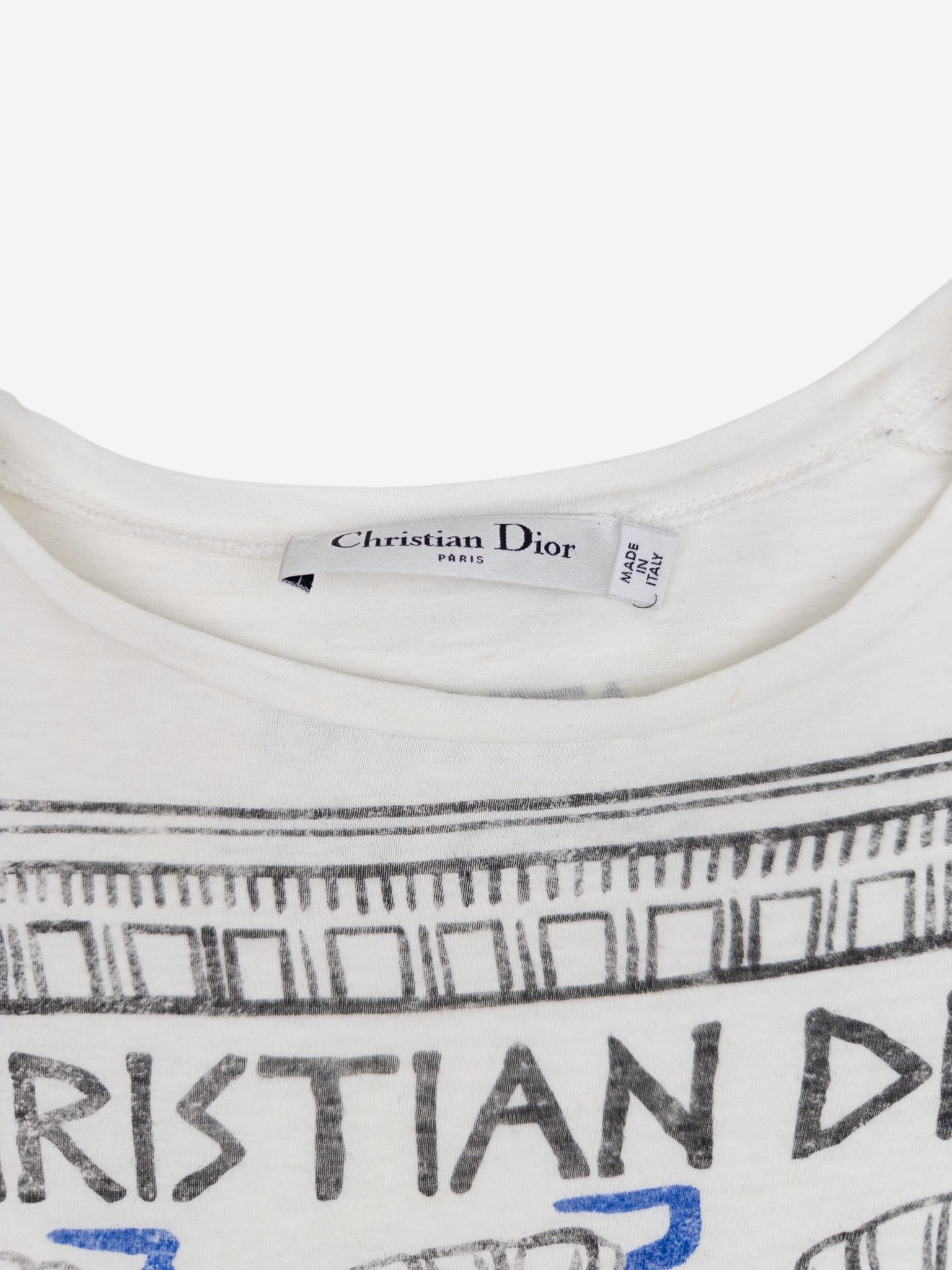 Dior Cruise 2022 ‘Athens’ Graphic Print T-Shirt – brand label