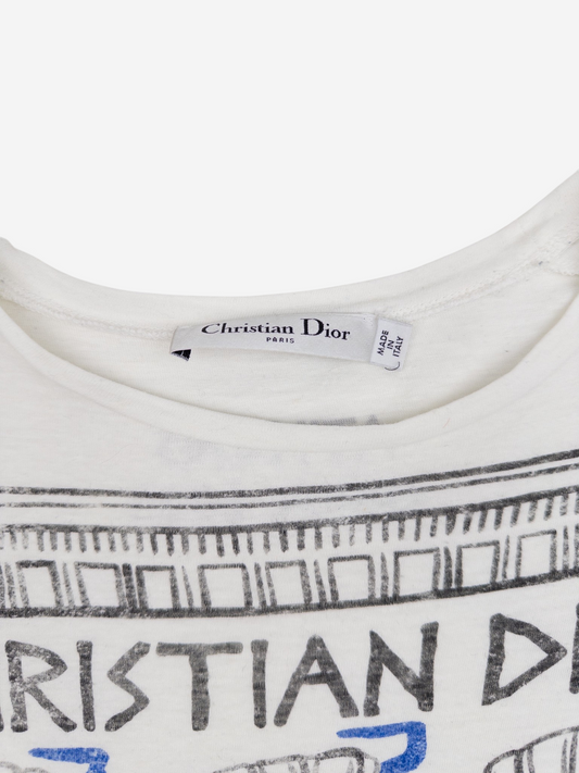 Dior Cruise 2022 ‘Athens’ Graphic Print T-Shirt – brand label
