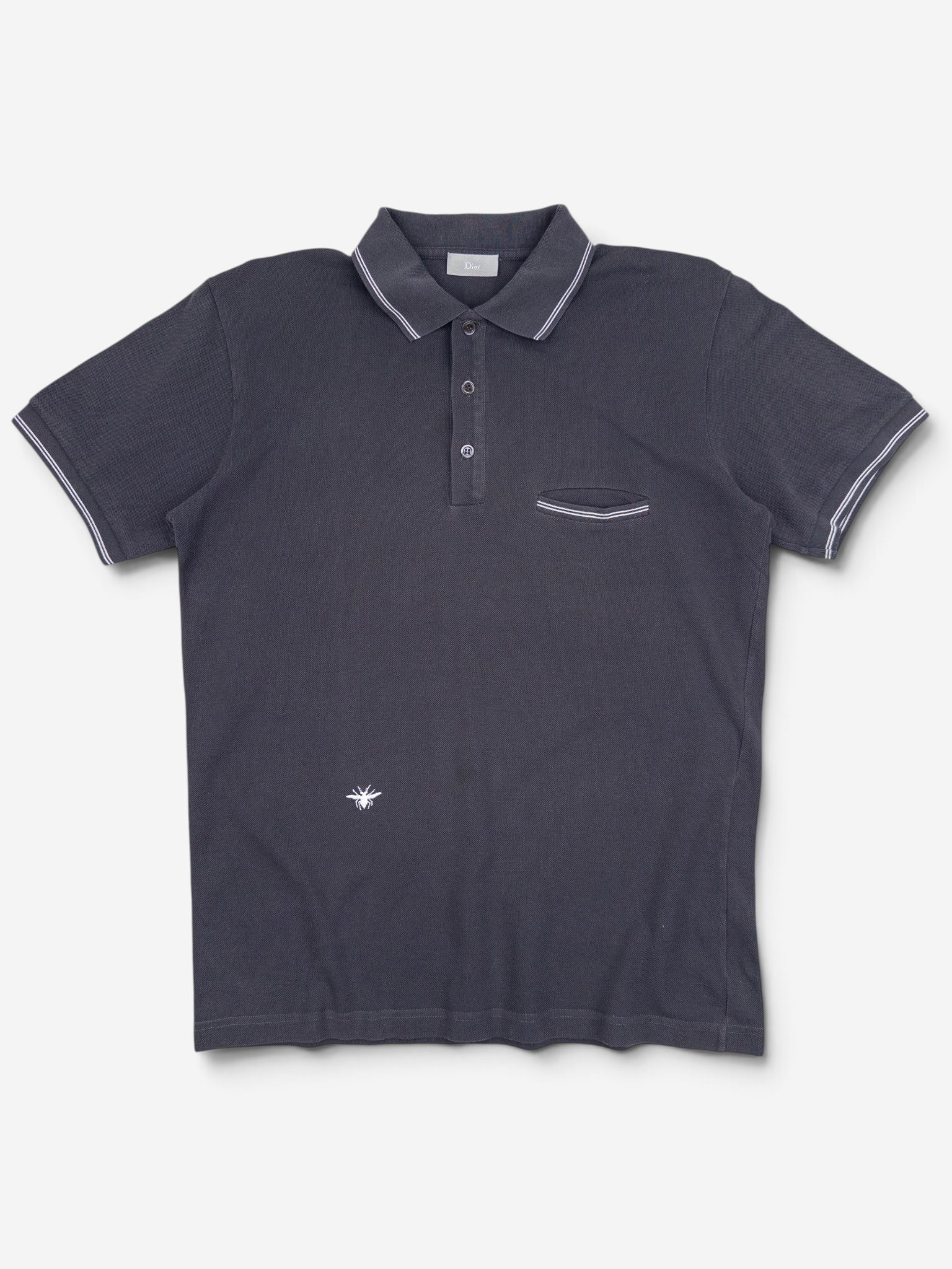 Dior Homme ‘Bee’ Shortsleeve Polo Shirt – front view