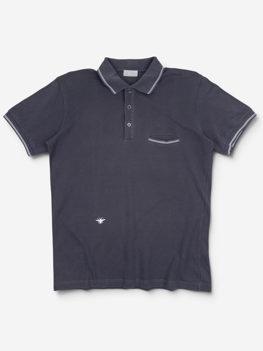 Dior Homme ‘Bee’ Shortsleeve Polo Shirt – front view
