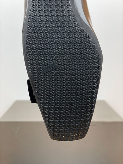 Prada 2000s Square Toe Buckle-Strap Pump Kitten Heels