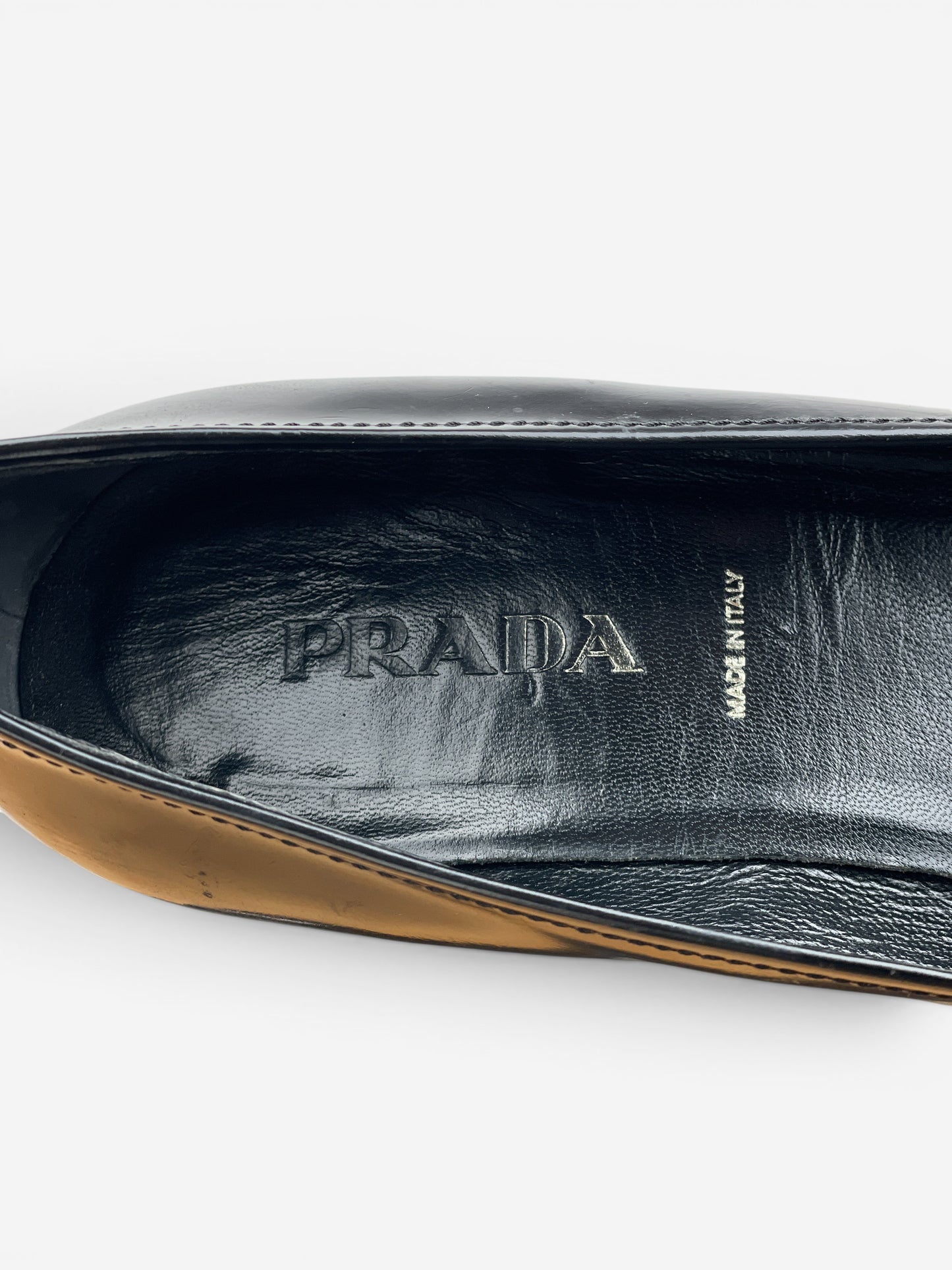 Prada 2000s Square Toe Buckle-Strap Pump Kitten Heels – photo 11