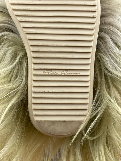 Rick Owens x Moncler AW23 'Luxor' Big Rock Fur Boots