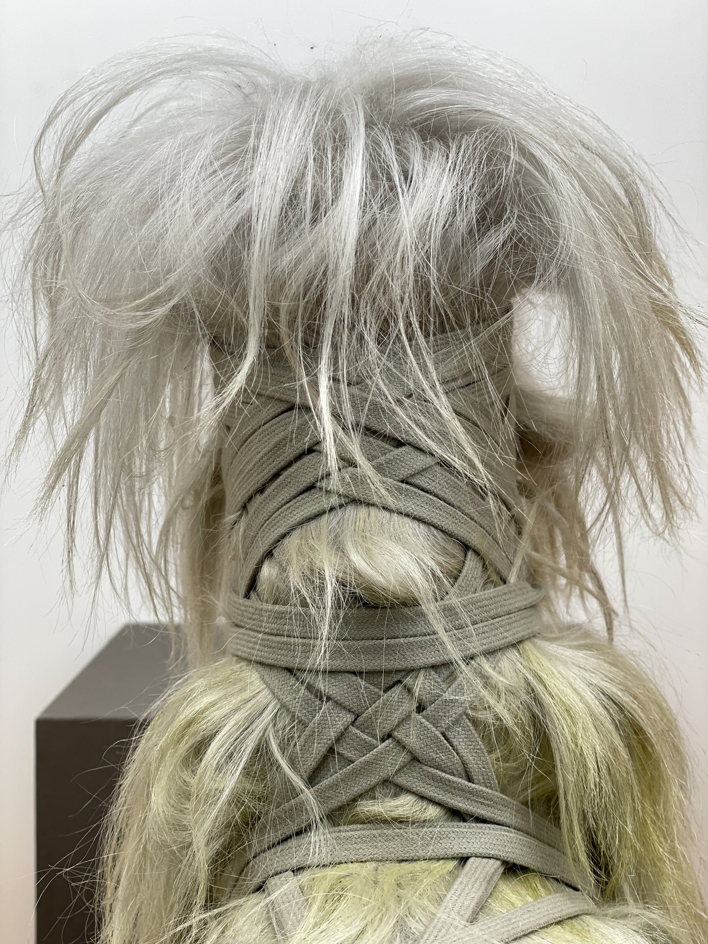 Rick Owens x Moncler AW23 'Luxor' Big Rock Fur Boots