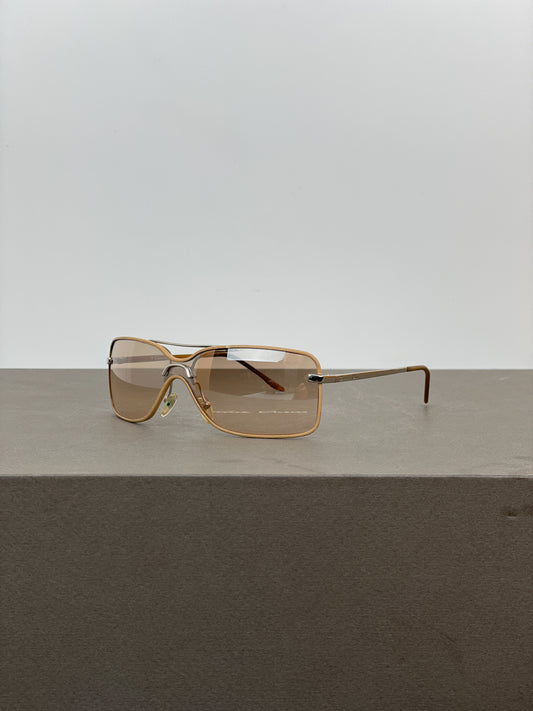 Dior 1990s Mini Motard Wrap Shield Sunglasses