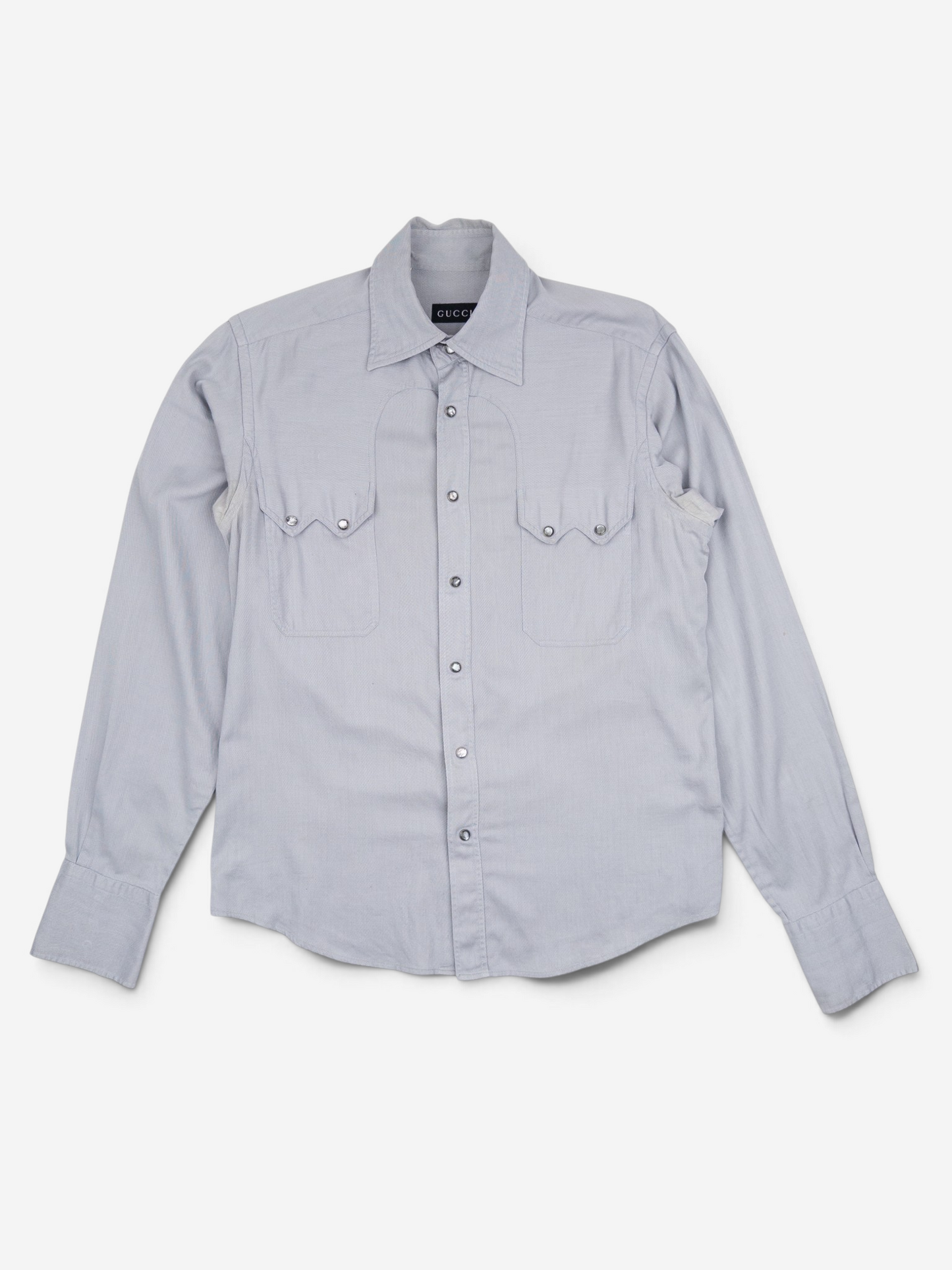 Gucci by Tom Ford AW97 Pearl-Button Cowboy Western Button-Up Shirt – front view