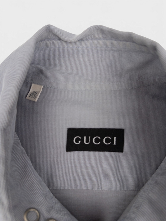 Gucci by Tom Ford AW97 Pearl-Button Cowboy Western Button-Up Shirt – brand label