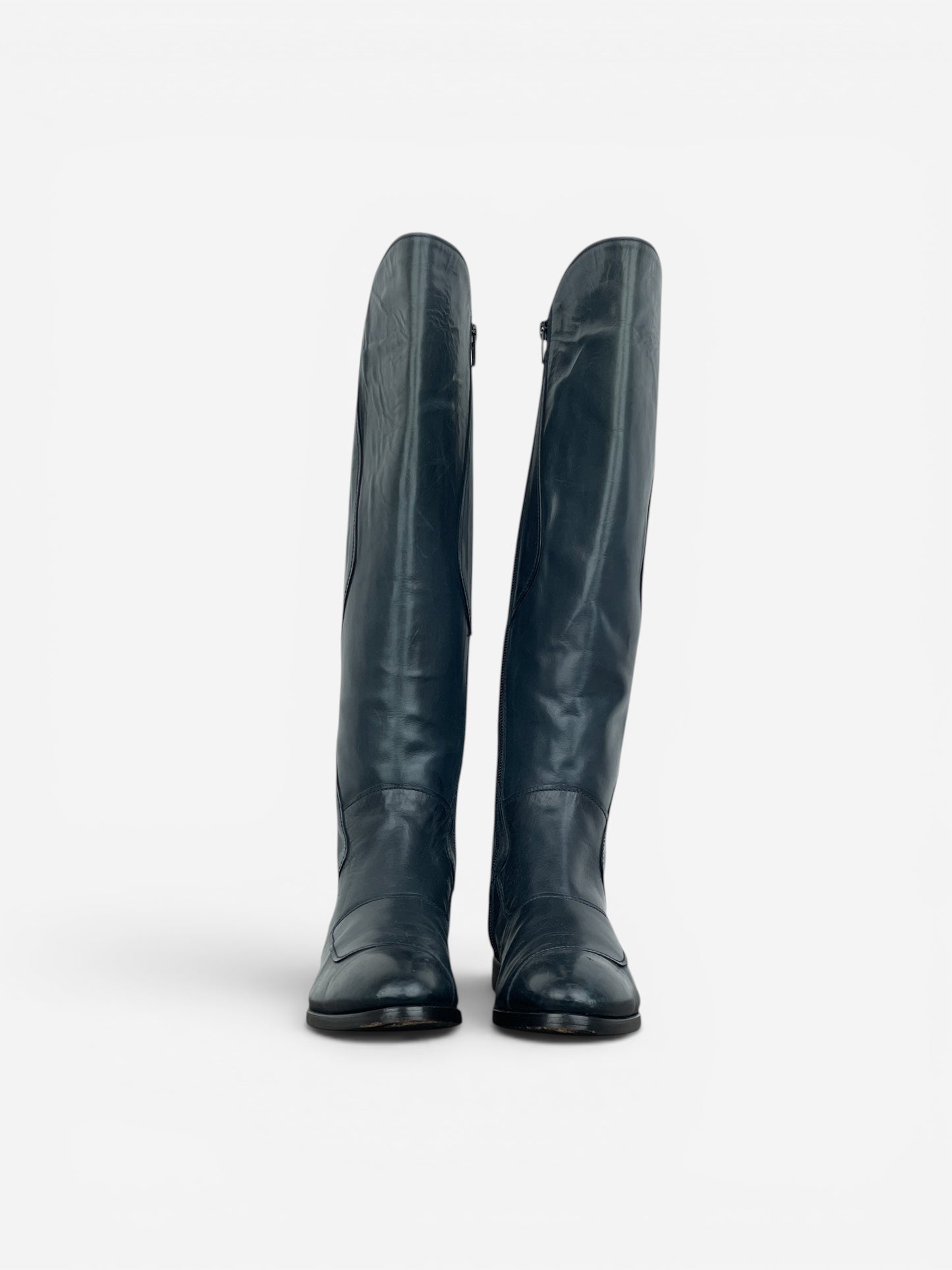 Miu Miu AW08 Knee-High Biker Riding Boots – photo 5