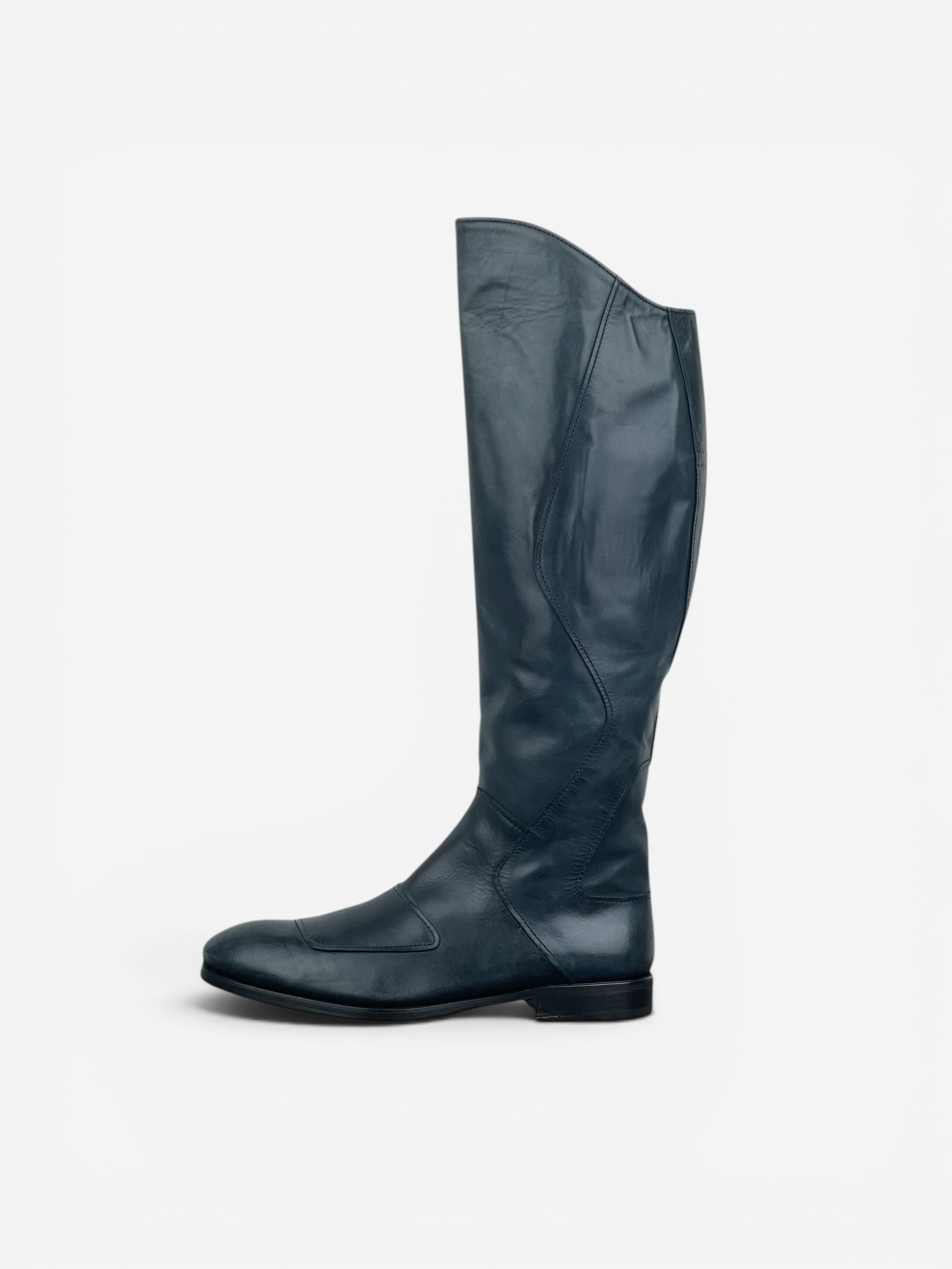 Miu Miu AW08 Knee-High Biker Riding Boots – photo 3
