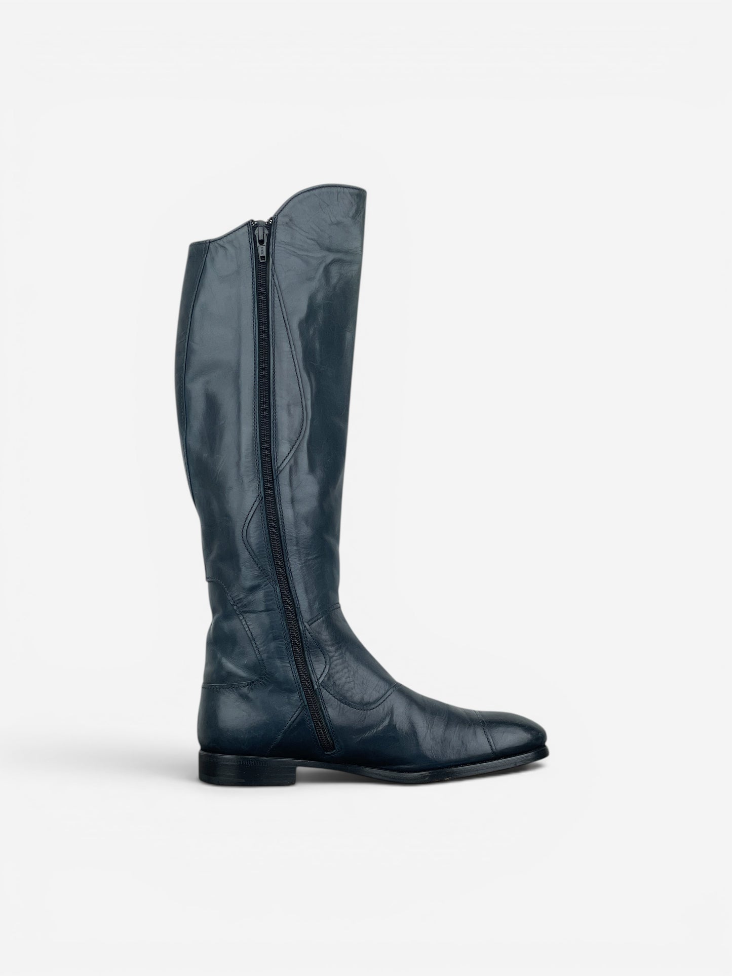 Miu Miu AW08 Knee-High Biker Riding Boots – photo 4