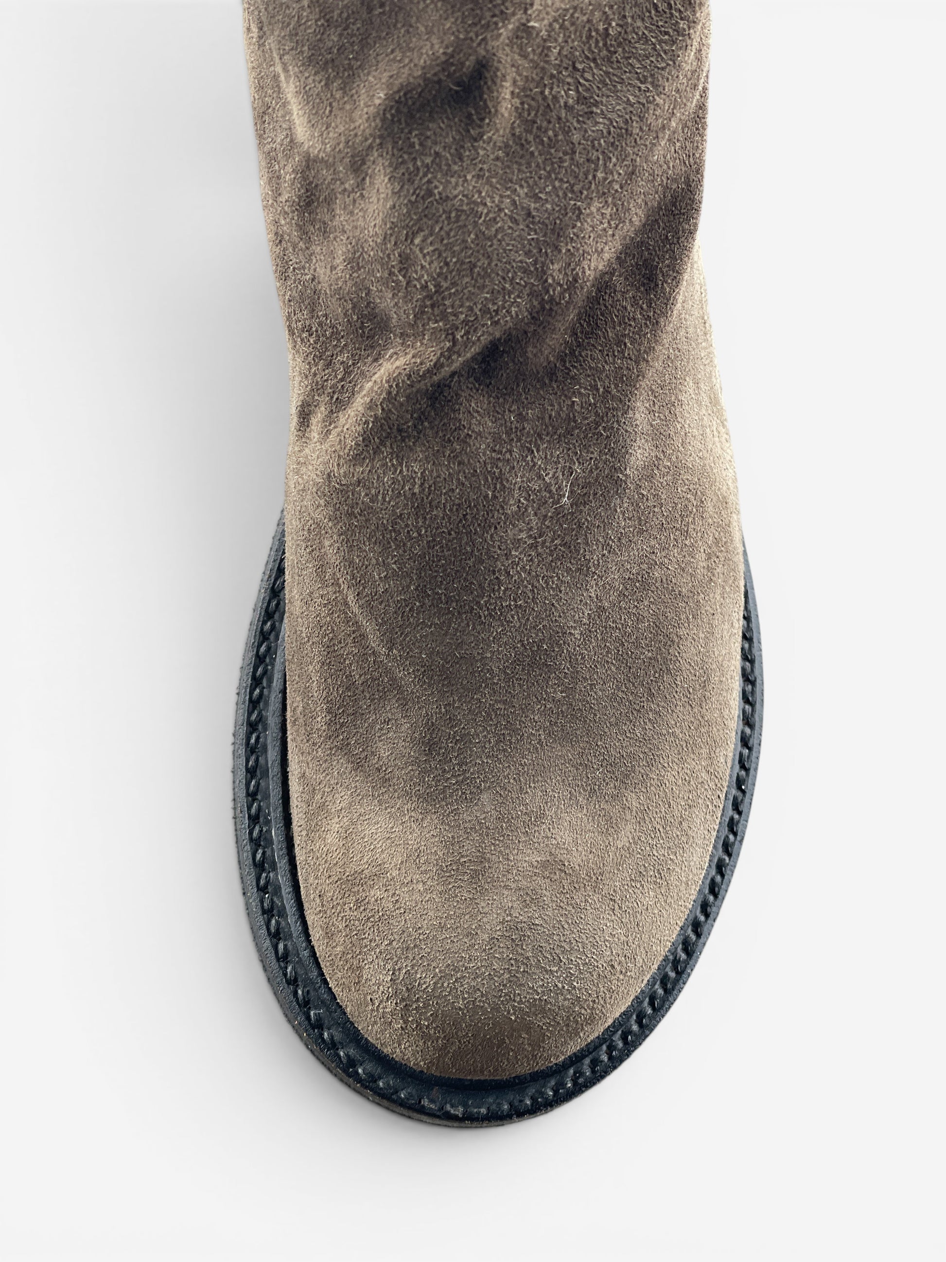 Rick Owens AW15 'Sphinx' Suede Thigh High Stocking Creeper Boots – photo 7