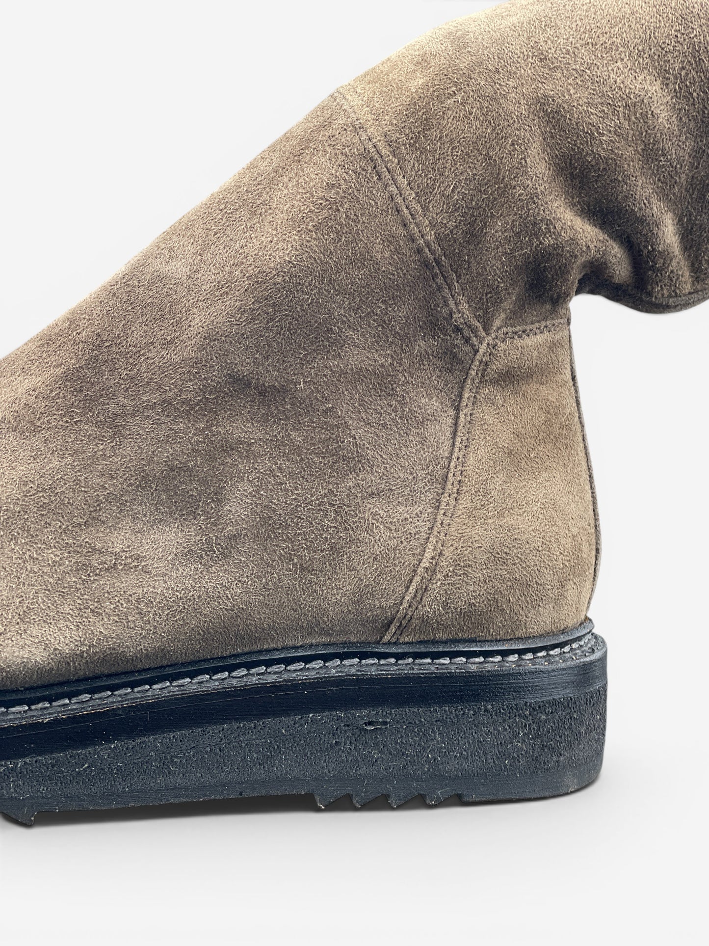 Rick Owens AW15 'Sphinx' Suede Thigh High Stocking Creeper Boots – photo 8