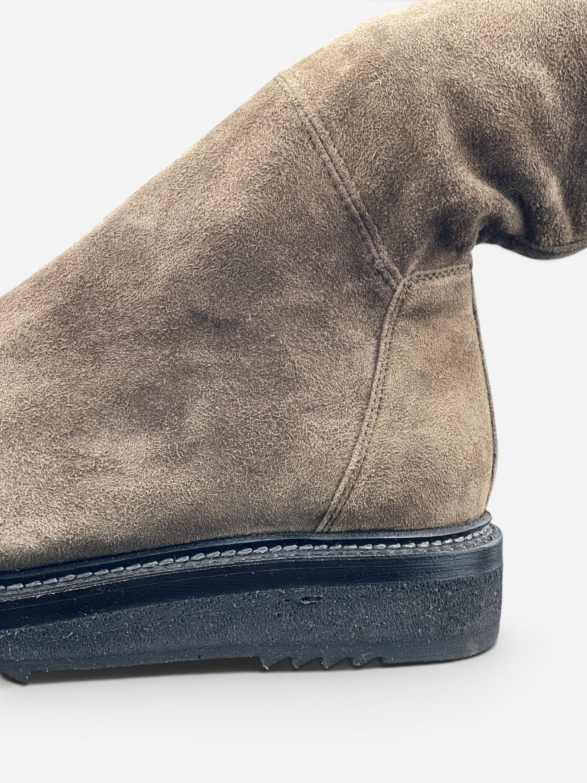 Rick Owens AW15 'Sphinx' Suede Thigh High Stocking Creeper Boots – photo 8