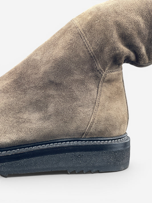 Rick Owens AW15 'Sphinx' Suede Thigh High Stocking Creeper Boots – photo 8