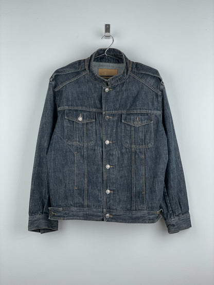 Gucci by Tom Ford SS02 Epaulettes Dark Denim Trucker Jacket