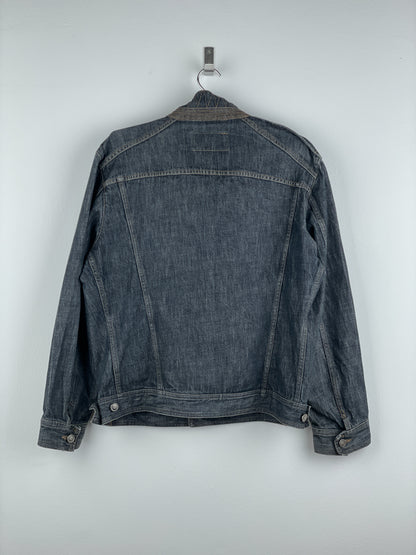 Gucci by Tom Ford SS02 Epaulettes Dark Denim Trucker Jacket