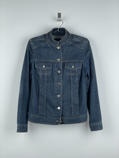 Gucci by Tom Ford SS02 Epaulettes Dark Denim Trucker Jacket