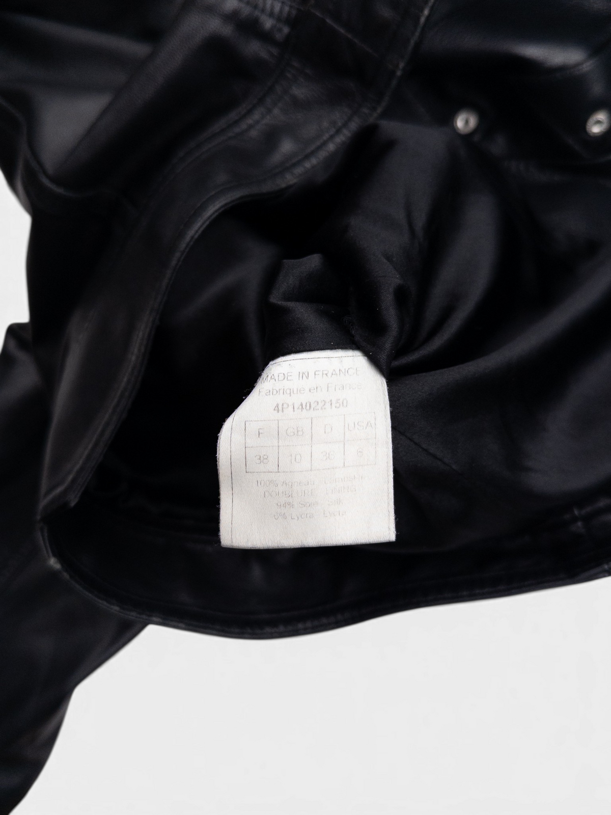 Dior by Galliano SS04 Bondage Punk Leather Jacket – care label