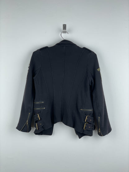 Balmain Military Patch Biker Jacket