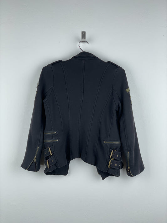 Balmain Military Patch Biker Jacket