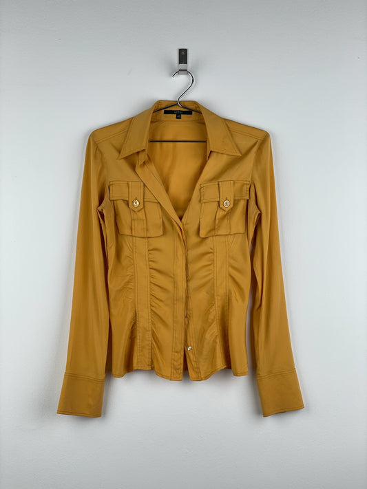 Gucci by Tom Ford 1990s Chest-Pocket Blouse