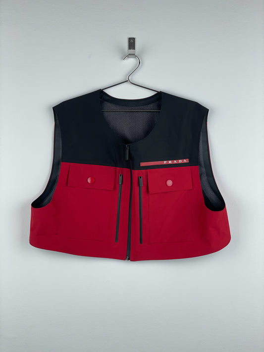 Prada Extreme-Tex Waterproof Cropped Cargo Shell Vest