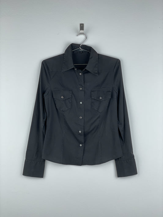 Gucci by Tom Ford SS04 Pearl-Button Cowboy Western Button-Up Shirt