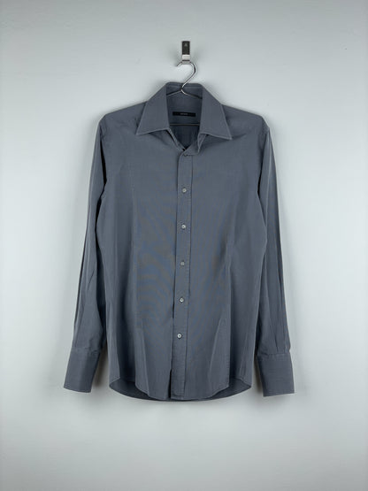 Gucci by Tom Ford 1990s Panelled Button-Up Shirt (grey)