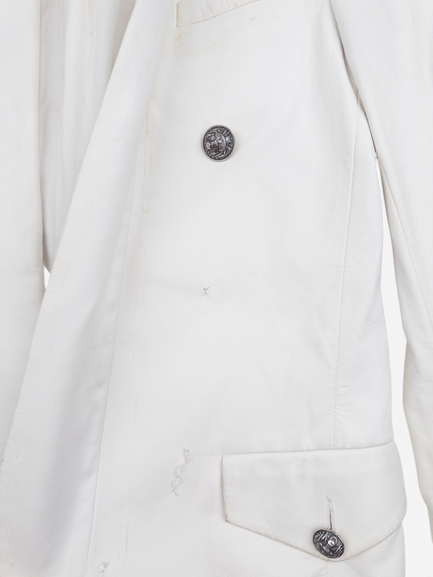 Balmain by Olivier Rousteing SS13 Military Napoleon Leather Blazer Jacket – cuff detail
