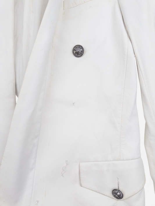 Balmain by Olivier Rousteing SS13 Military Napoleon Leather Blazer Jacket – cuff detail