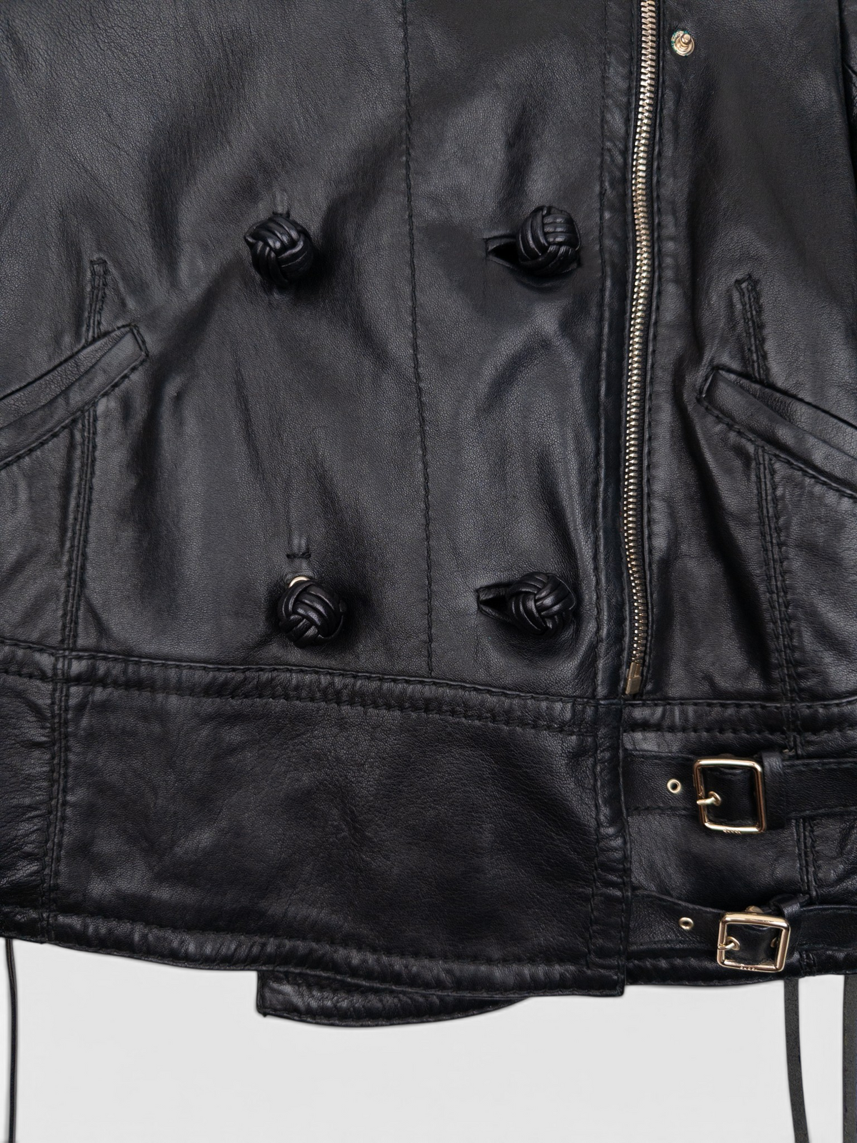 Gucci by Frida Giannini SS08 Short Sleeve Napoleon Leather Jacket – sleeve detail