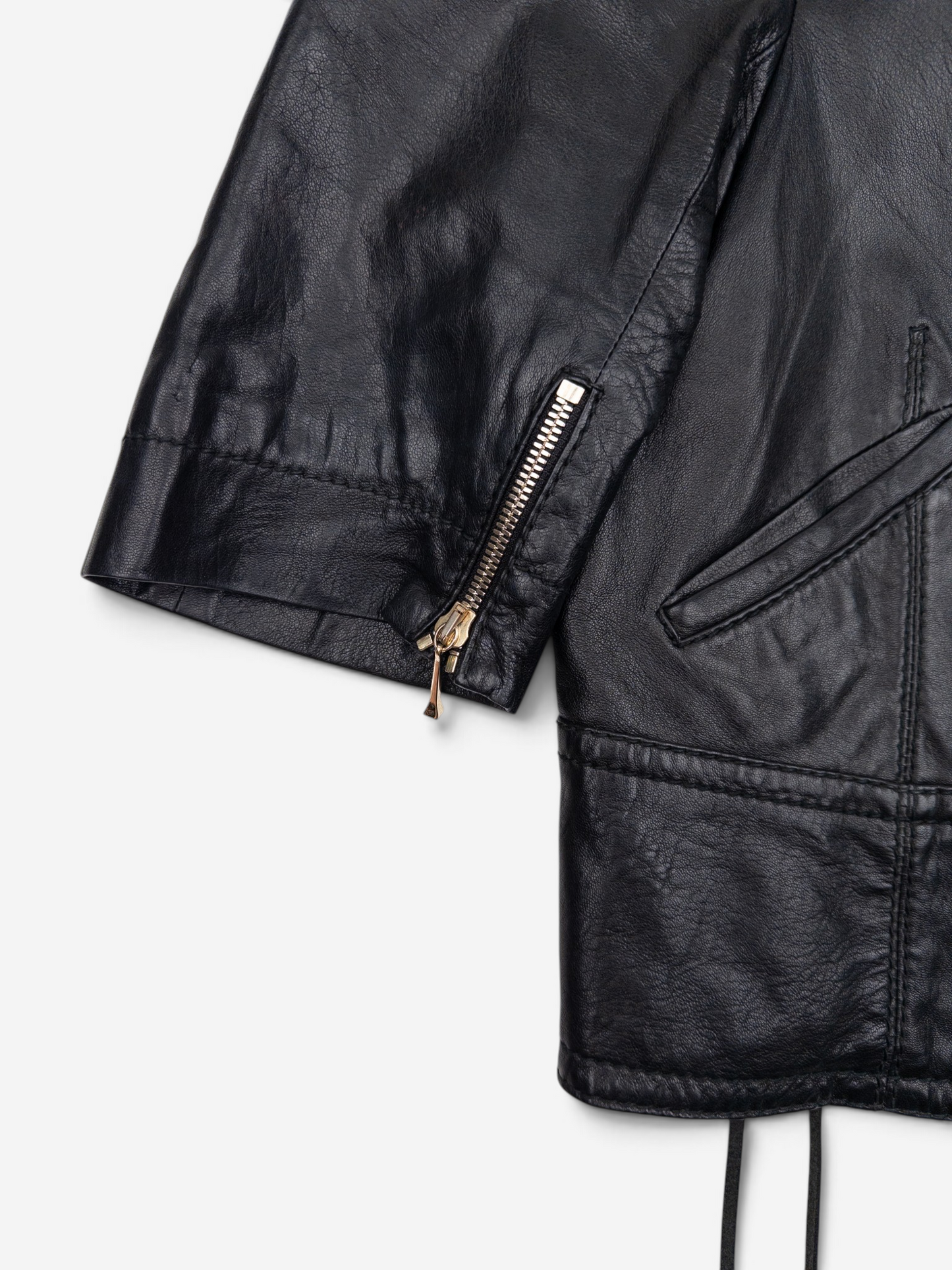 Gucci by Frida Giannini SS08 Short Sleeve Napoleon Leather Jacket – back view