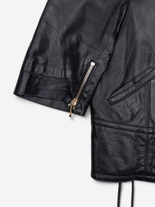 Gucci by Frida Giannini SS08 Short Sleeve Napoleon Leather Jacket – back view