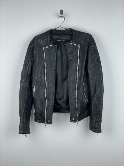 Balmain x H&M AW15 Double-Zipper Biker Leather Jacket